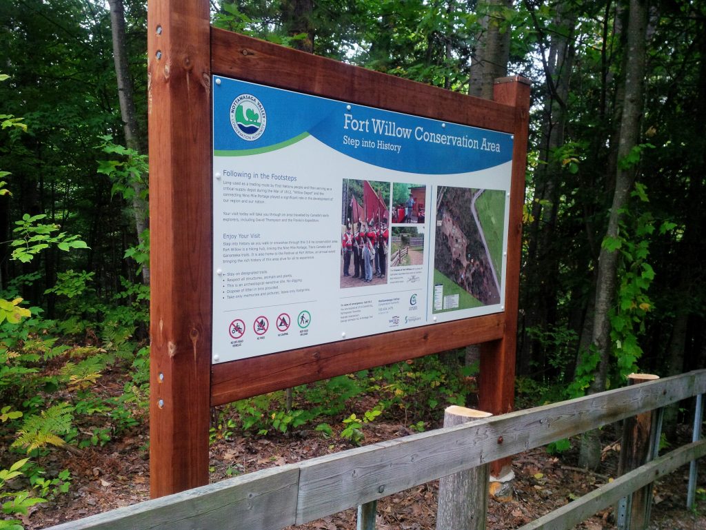 Nine Mile Portage Heritage Trail and Historic Fort Willow Route Champlain